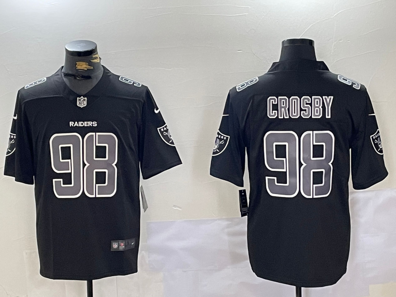 Men's Las Vegas Raiders Maxx Crosby #98 Black Jersey